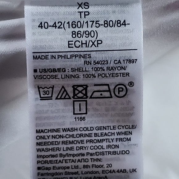 GAP Sleeveless Splitneck Mini Dress Size Extra Small - Picture 7 of 8